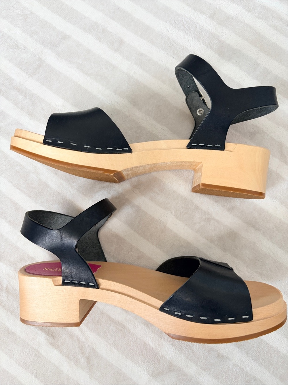 NWOT Swedish Hasbeens ‘Tina’ Sandal in Black (Retail $360) - Picture 2 of 5